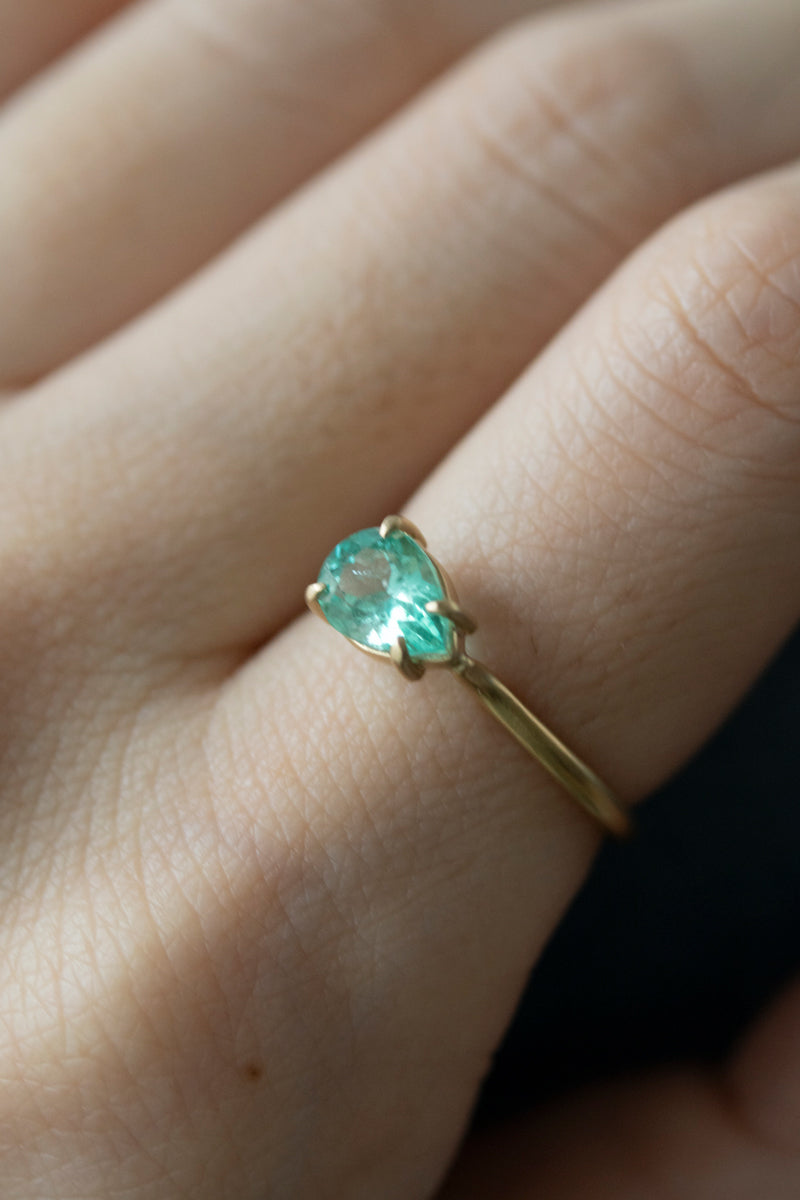 MONAKA jewelery Prong Emerald Ring /K18