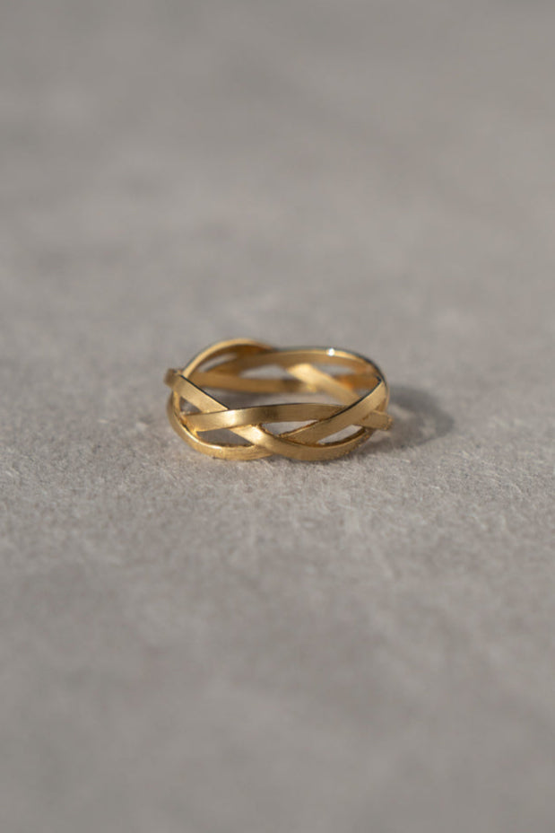 MONAKA jewellery String Ring Wide /K18