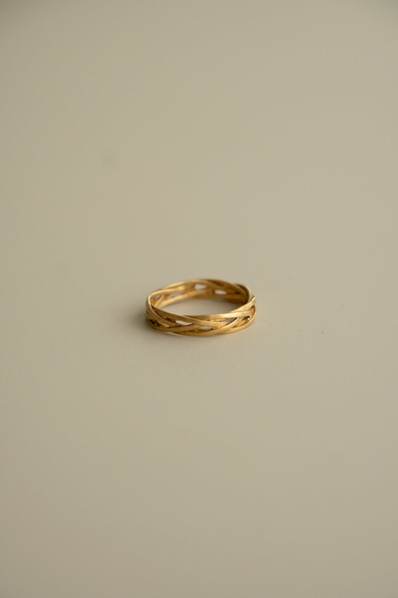 MONAKA jewellery string ring /K18 