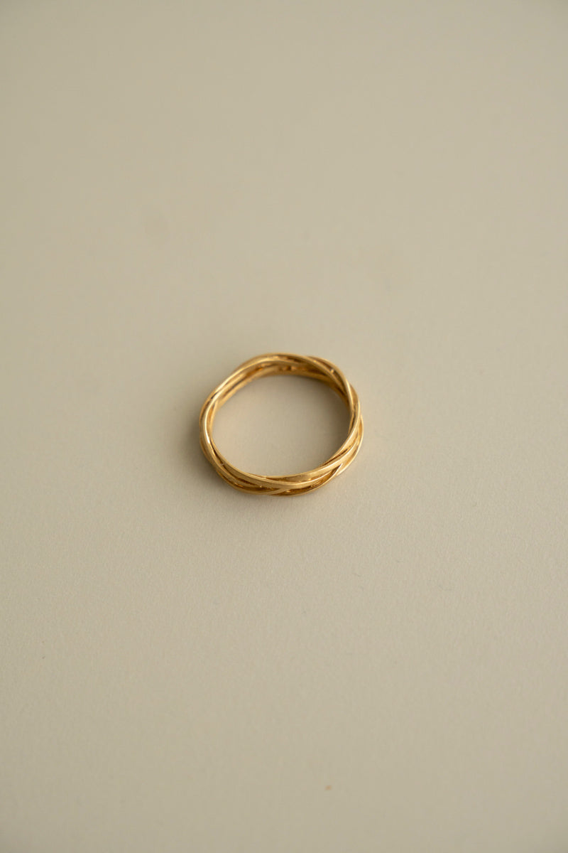 MONAKA jewellery string ring /K18 