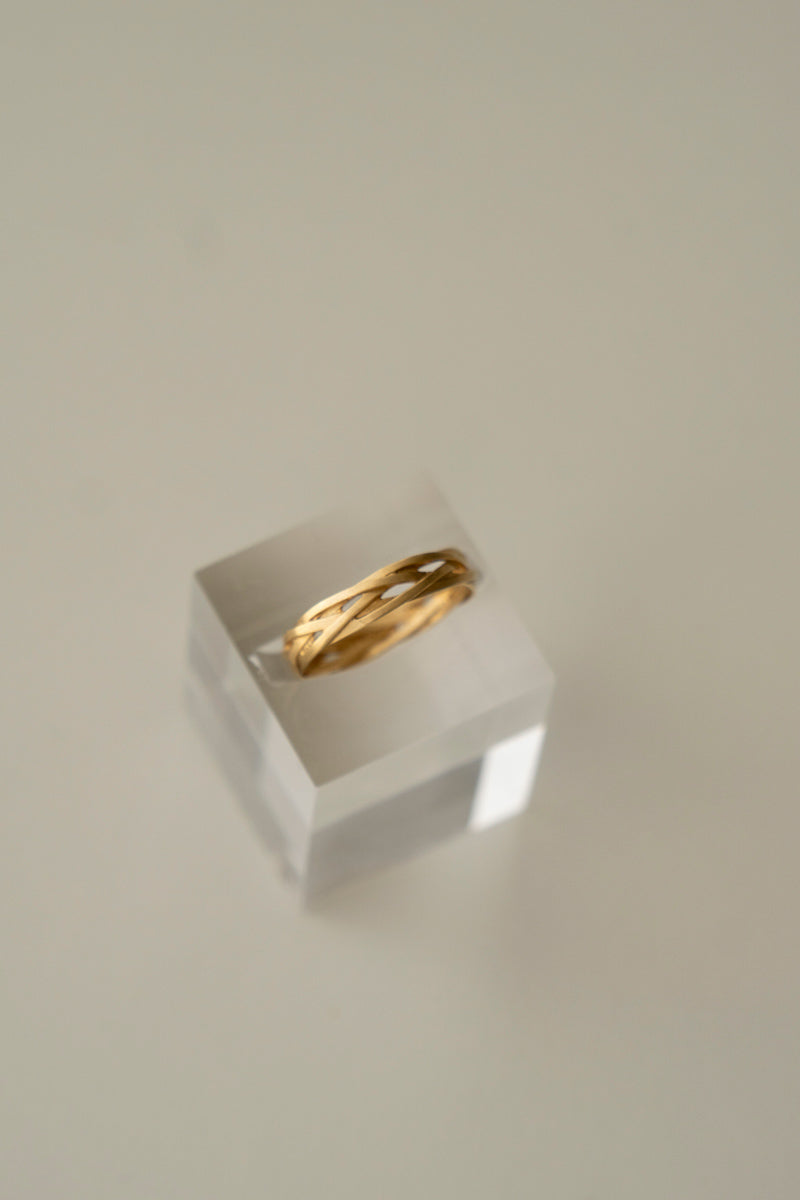 MONAKA jewellery string ring /K18 