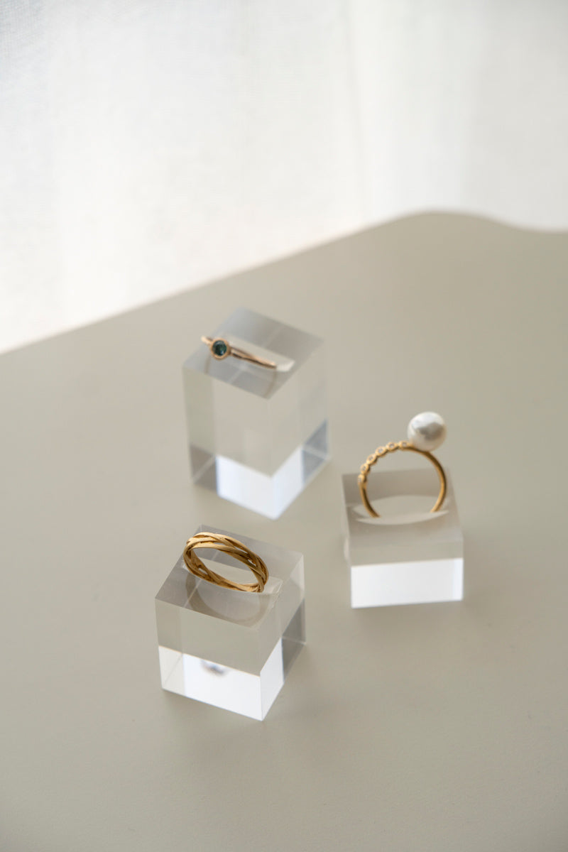 MONAKA jewellery string ring /K18 