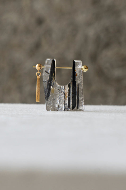 MONAKA Jewellery　モナカ　ロックピアス　ガーデンクオーツ monaka jewellery ガーデンクォーツ ロックピアス モナカ