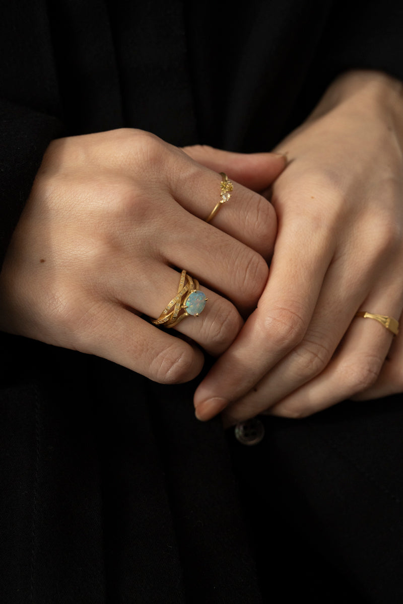 MONAKA jewelery Prong Boulder Opal Ring /K18