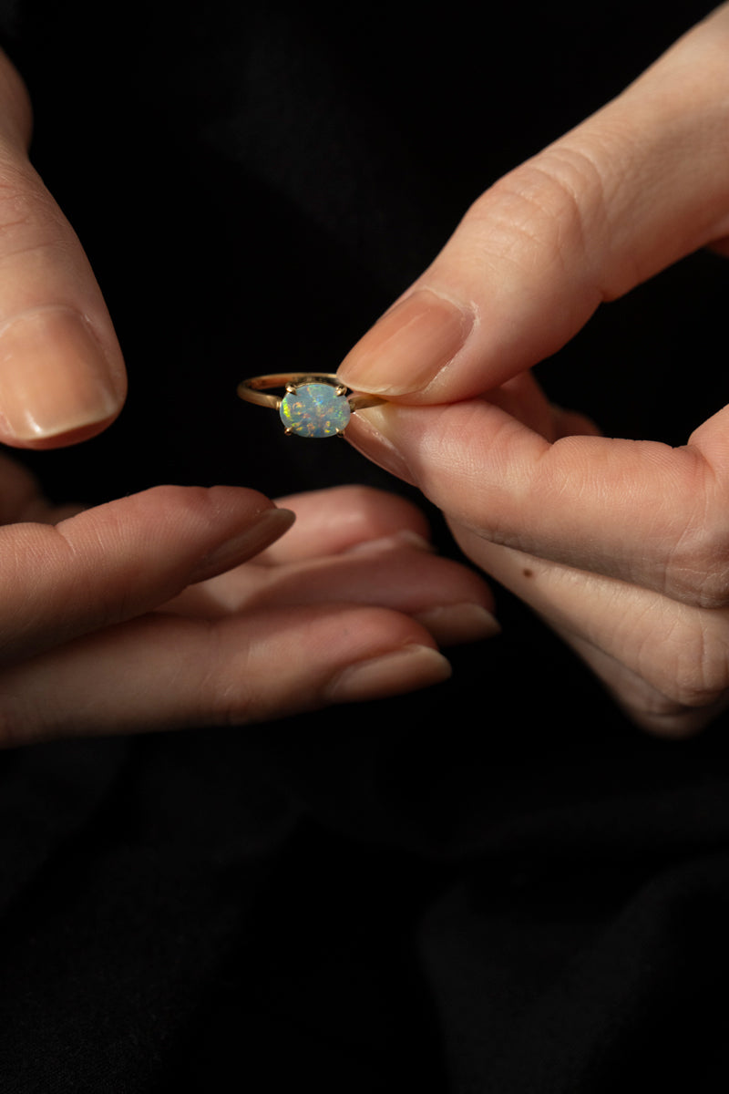 MONAKA jewelery Prong Boulder Opal Ring /K18