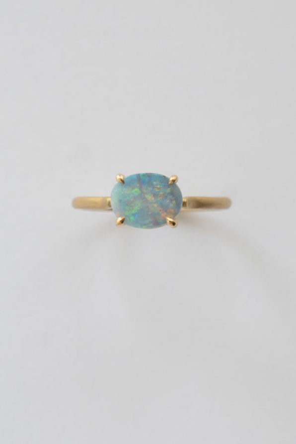 MONAKA jewellery Prong Boulder Opal Ring /K18