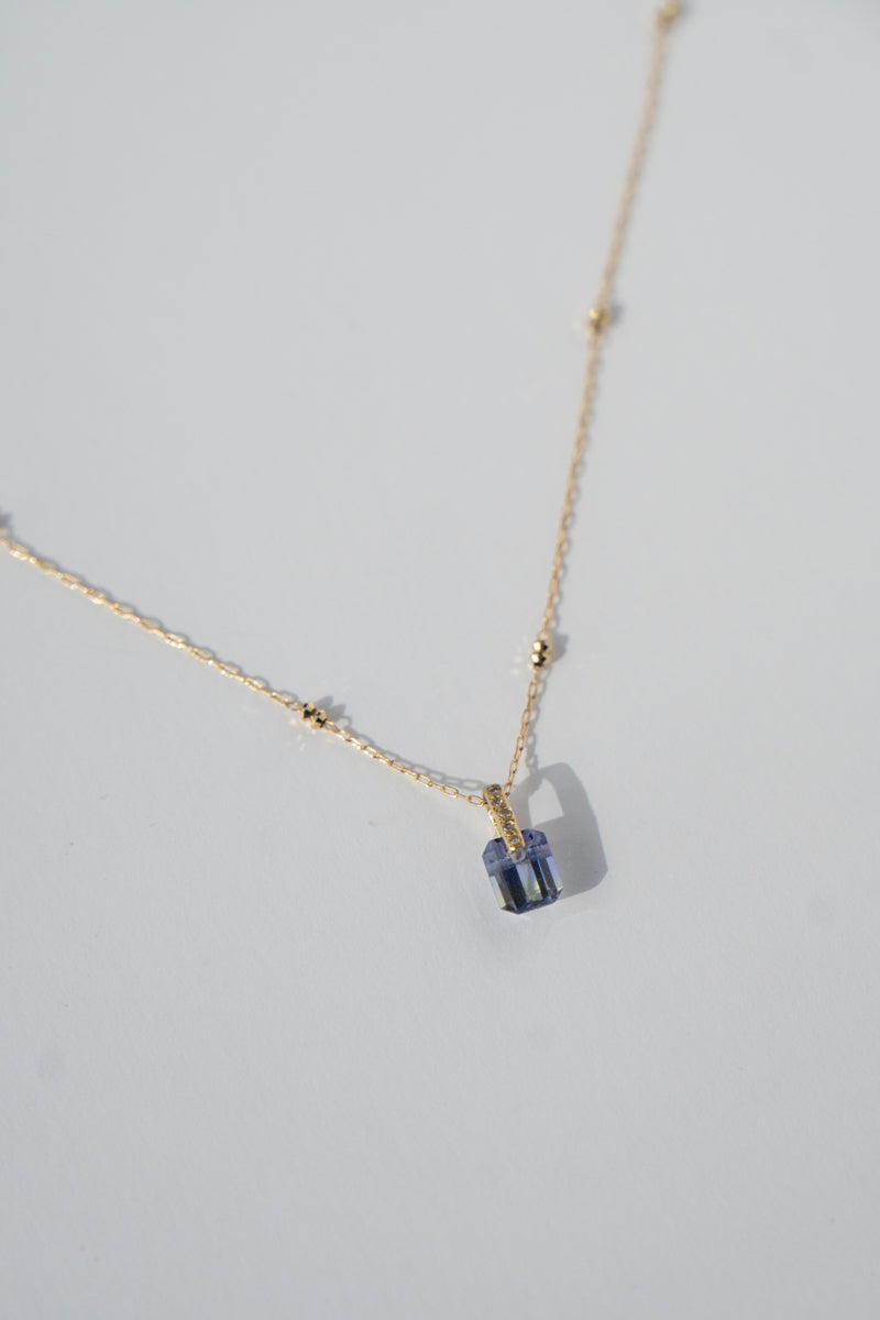 MONAKA jewelery Hibiki Tanzanite Necklace Charm Top /K18