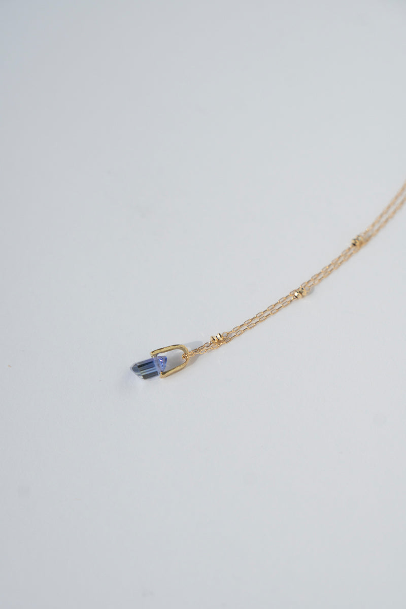 MONAKA jewelery Hibiki Tanzanite Necklace Charm Top /K18