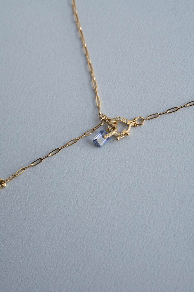 MONAKA jewelery Hibiki Tanzanite Necklace Charm Top /K18