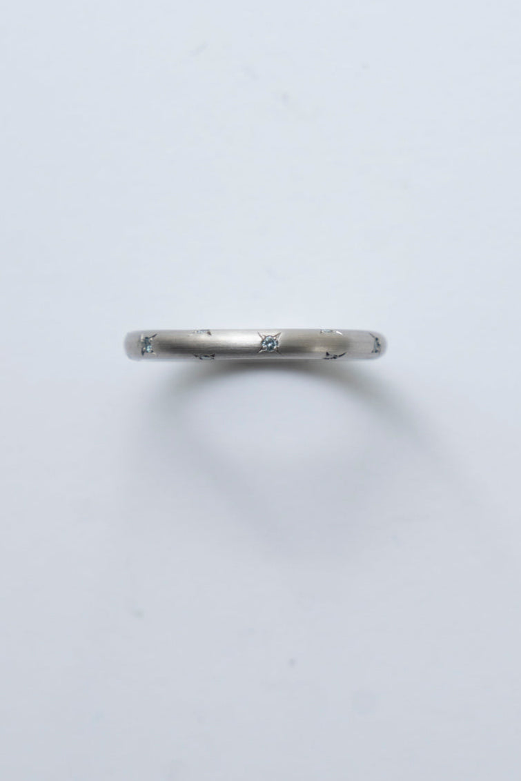 MONAKA jewellery en-LD Blue Diamond Eternity Ring /PT900