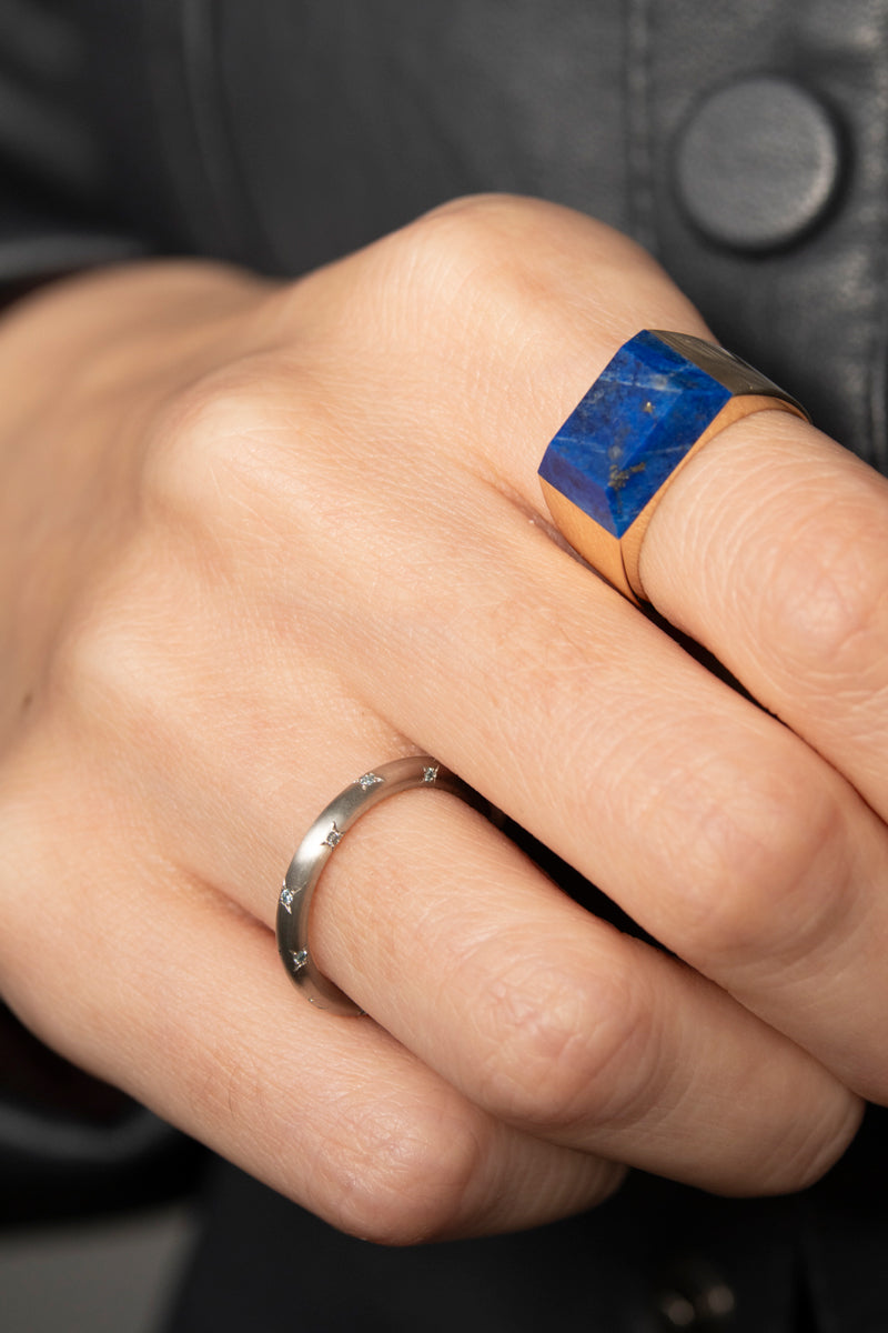 MONAKA jewelery en-LD Blue Diamond Eternity Ring /PT900