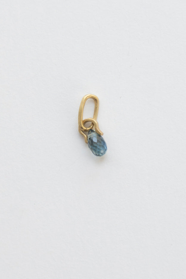 MONAKA jewellery Horse Shoe Blue Sapphire Necklace Charm Top  /K18