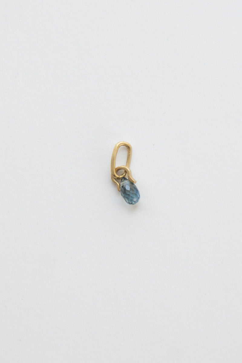MONAKA jewellery Horse Shoe Blue Sapphire Necklace Charm Top  /K18