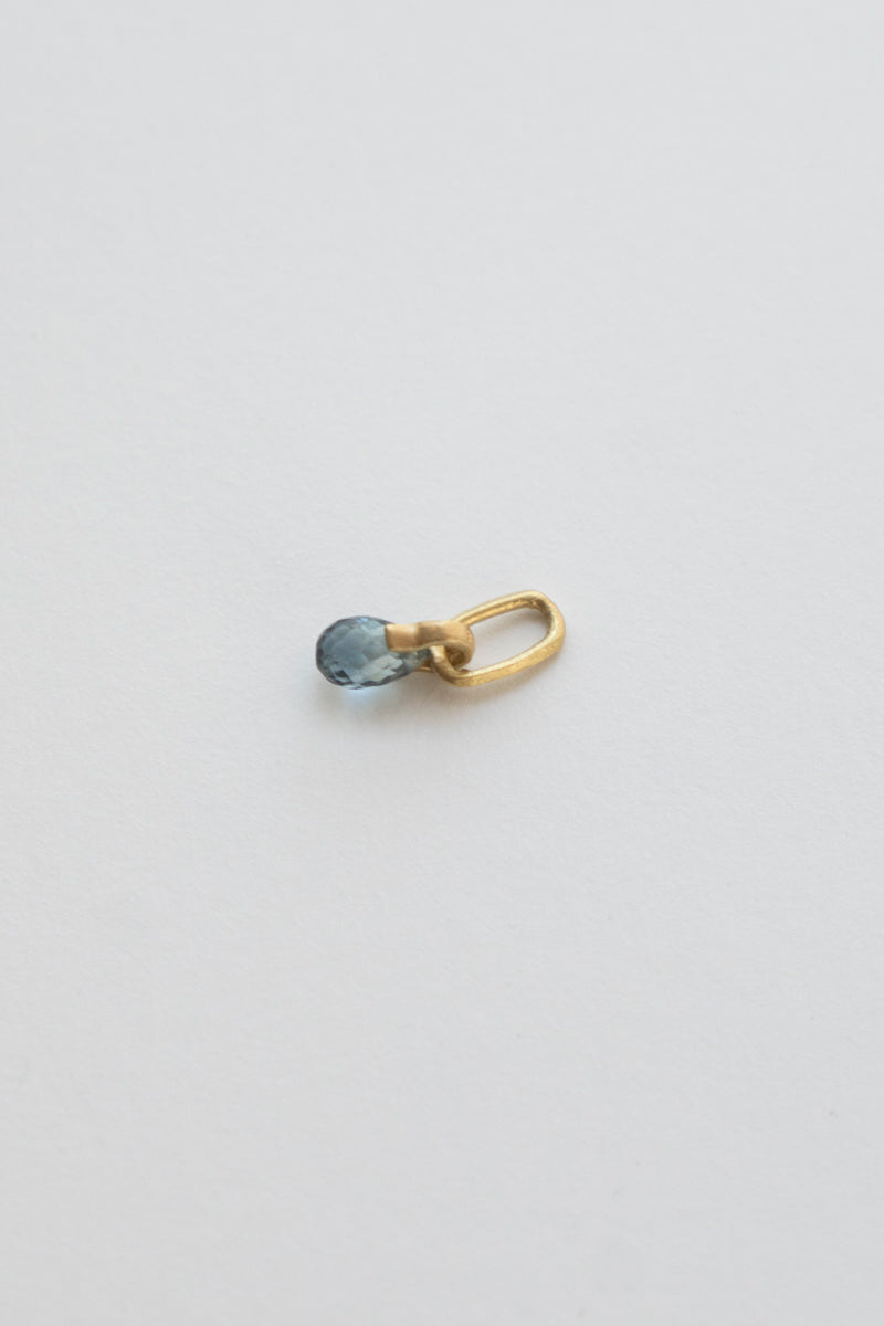 MONAKA jewellery Horse Shoe Blue Sapphire Necklace Charm Top  /K18