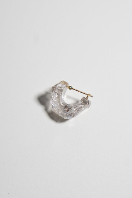 MONAKA jewellery Diamond quartz rock pierce ダイヤモンドクォーツロックピアス/K18