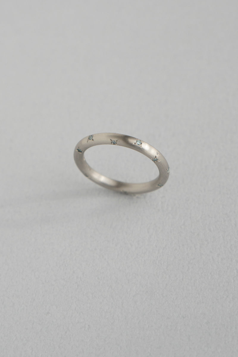 MONAKA jewelery en-LD Blue Diamond Eternity Ring /PT900