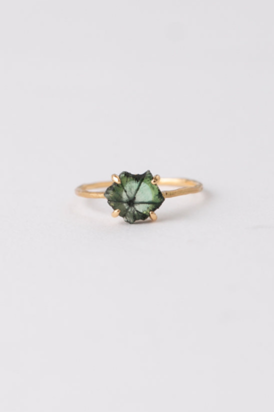 モナカジュエリー ストーンのみ エメラルド MONAKA jewellery Trapitche Emerald Prong Ring /K18
