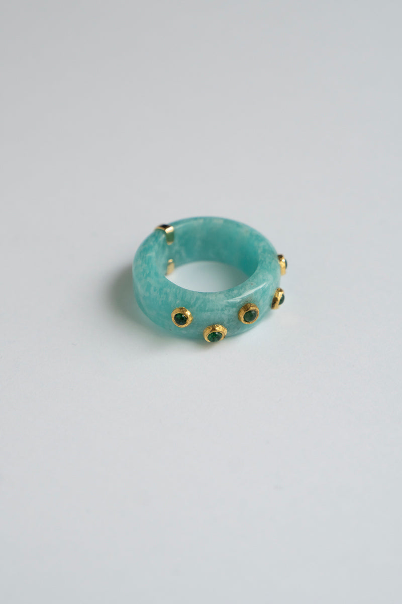 PALA Candy Ring Amazonite /K18
