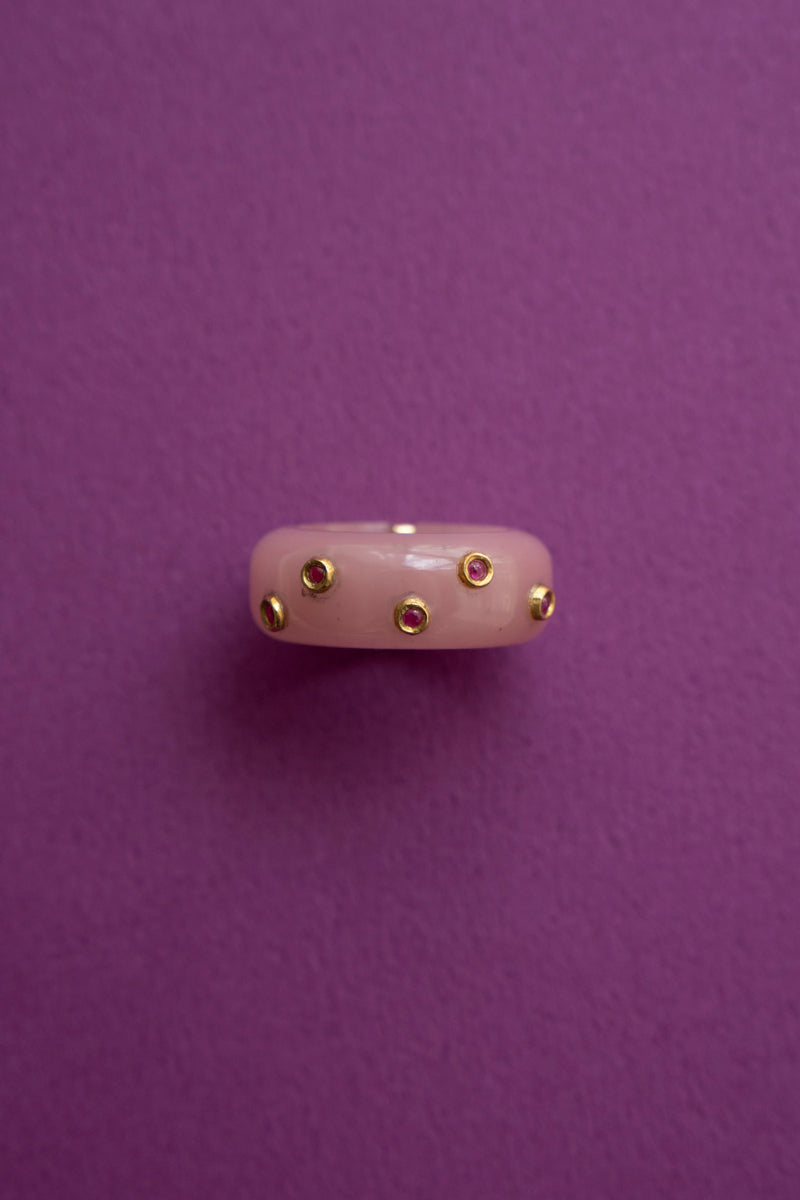PALA Candy Ring Guava Quartz /K18