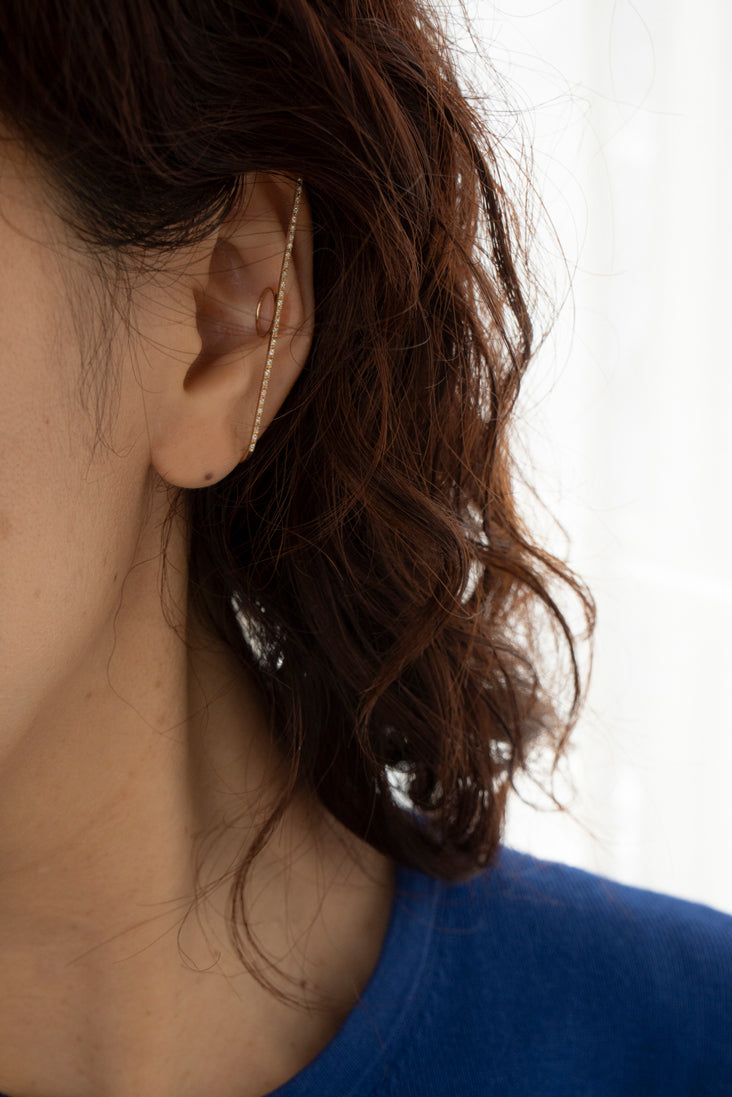 PALA Safety Pin Ear Cuff Diamond /K10