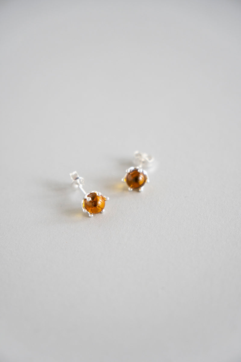 PALA Yellow amber pierce イエローアンバーピアス/琥珀/silver – patchouli