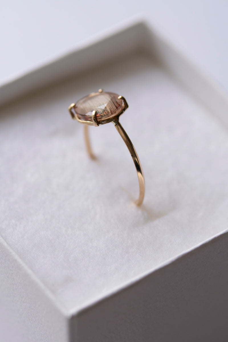 patchouli special order bohem Loose Stone Collection Andesine ring /K10