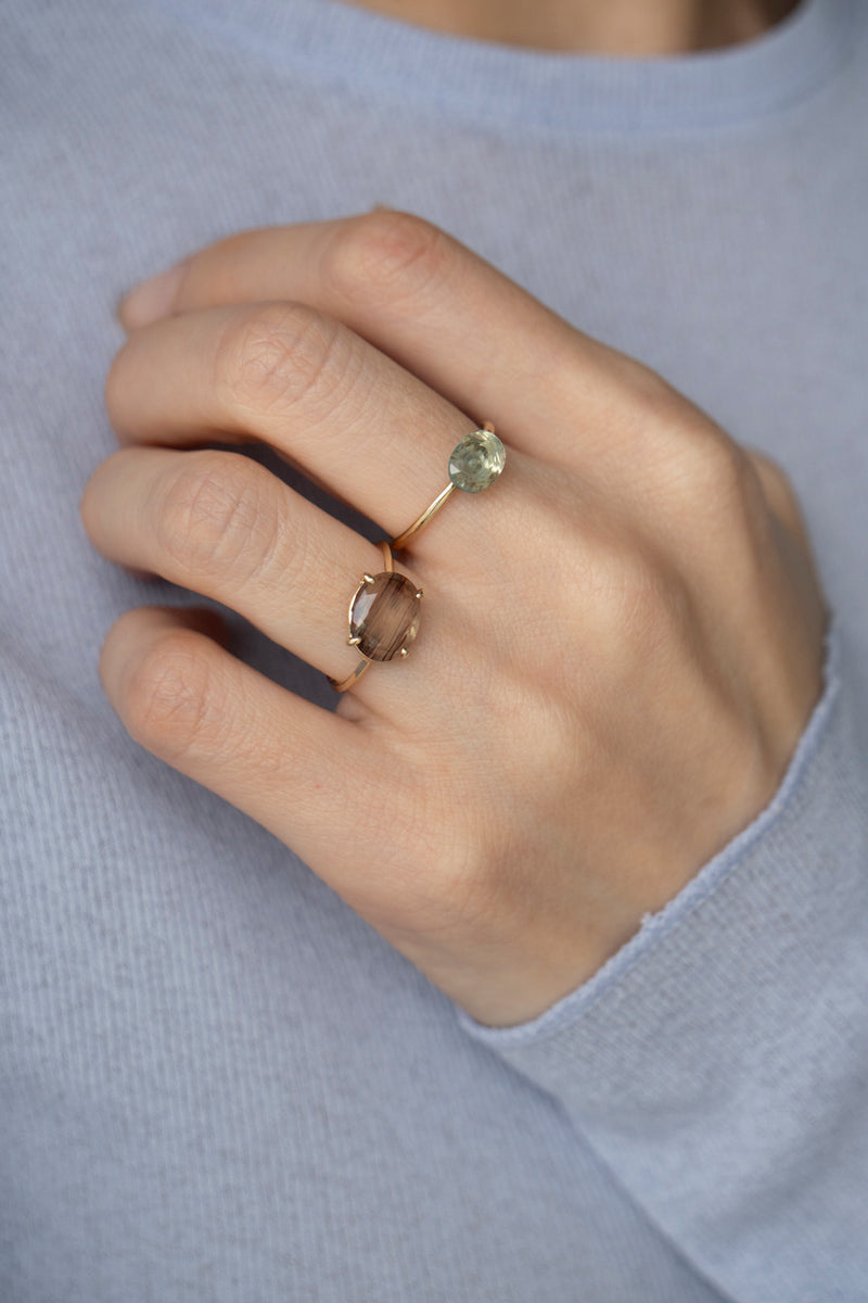 patchouli special order bohem Loose Stone Collection Andesine ring /K10