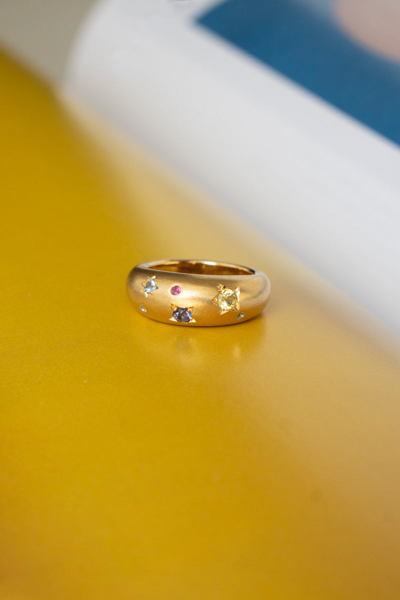 bohem × patchouli written in the stars collection Iolite mix ring C