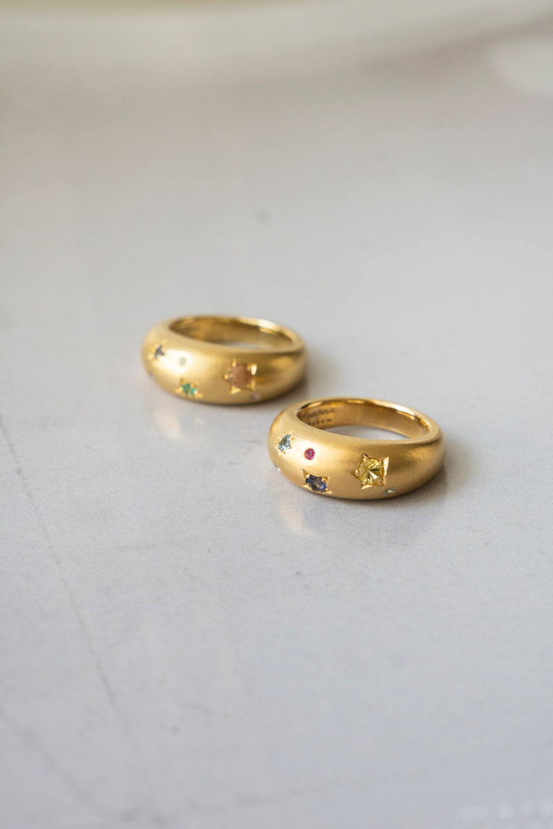 bohem × patchouli written in the stars collection Iolite mix ring C