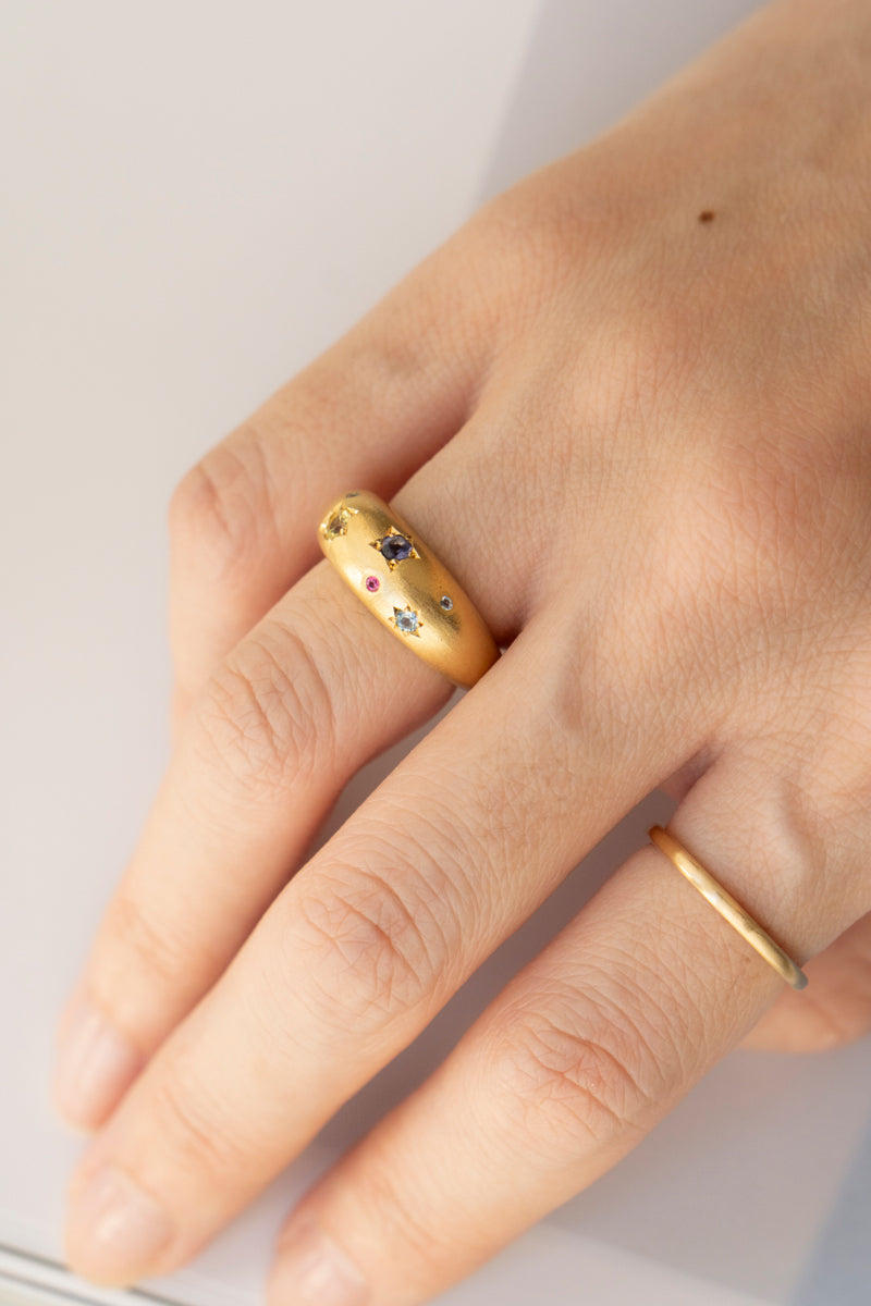 bohem × patchouli written in the stars collection Iolite mix ring C