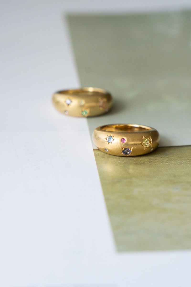bohem × patchouli written in the stars collection Iolite mix ring C