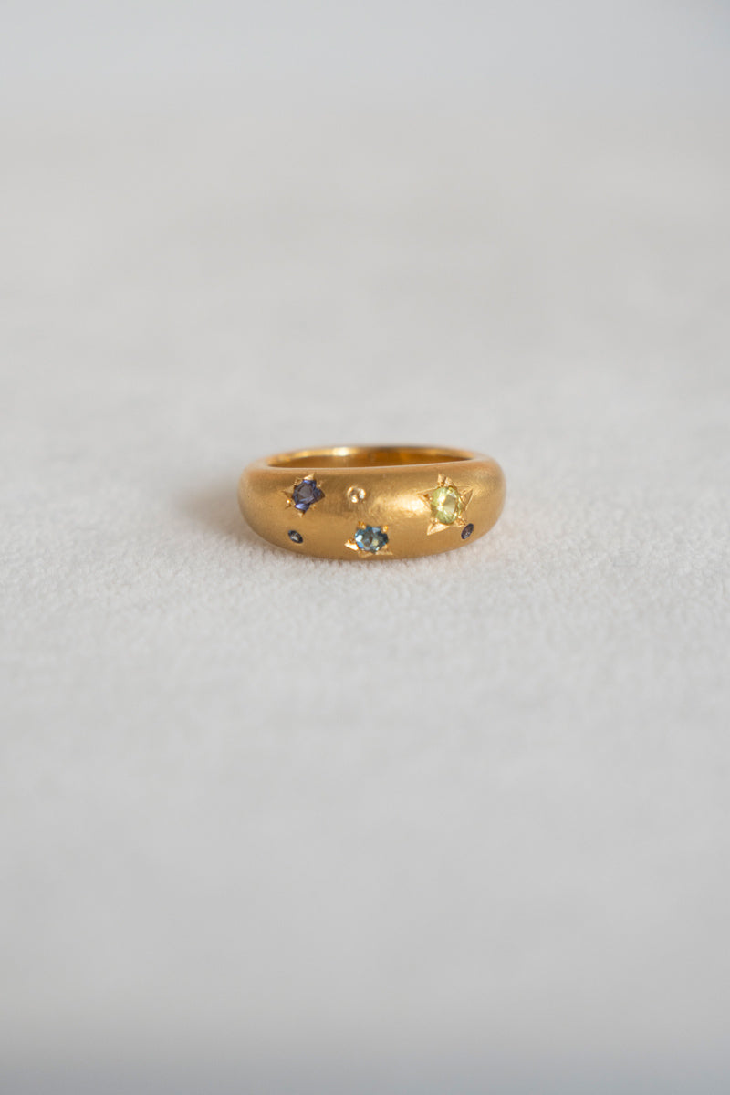 bohem × patchouli written in the stars collection london blue topaz mix ring C