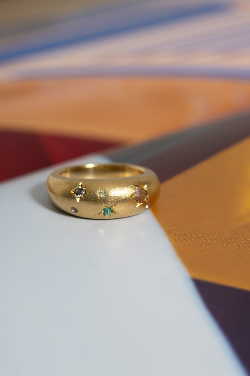 bohem × patchouli written in the stars collection Emerald mix ring C