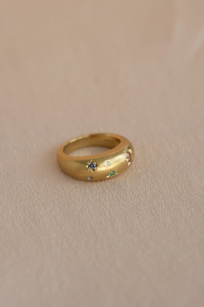 bohem × patchouli written in the stars collection Emerald mix ring C