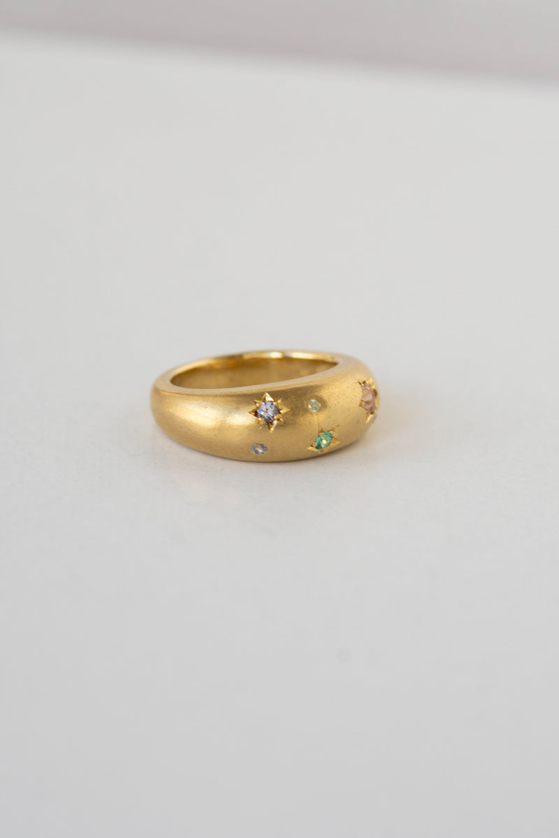 bohem × patchouli written in the stars collection Emerald mix ring C