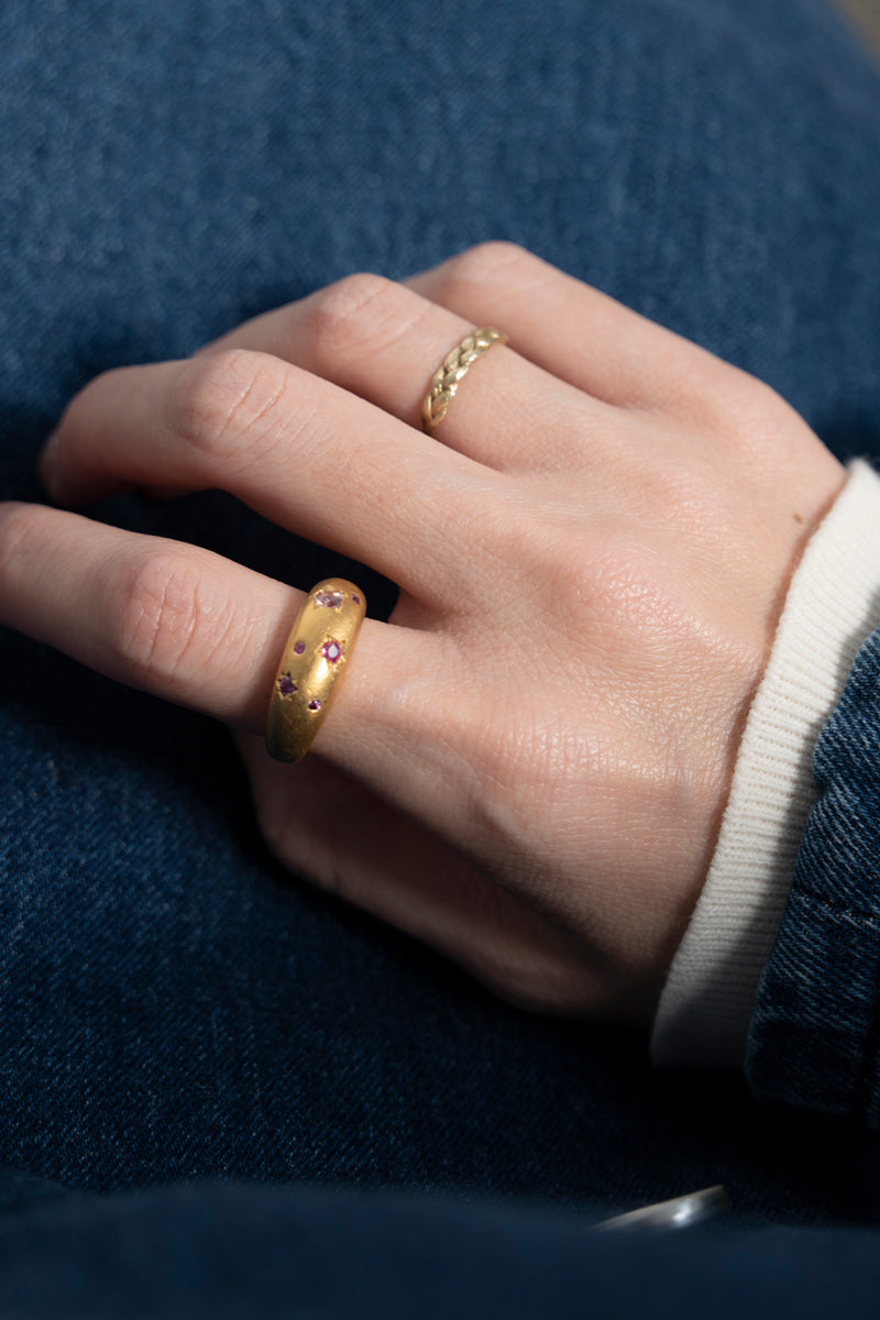 bohem × patchouli written in the stars collection ruby ​​mix ring C