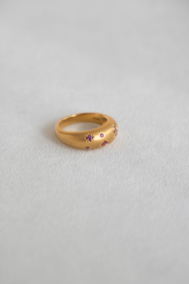 bohem × patchouli written in the stars collection ruby ​​mix ring C