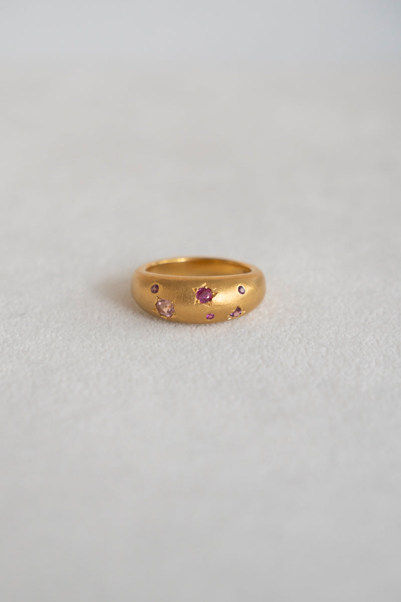 bohem × patchouli written in the stars collection ruby ​​mix ring C
