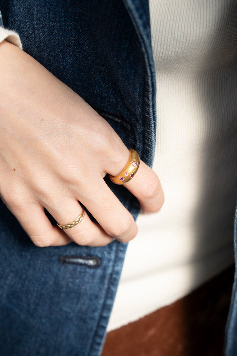bohem × patchouli written in the stars collection ruby ​​mix ring C
