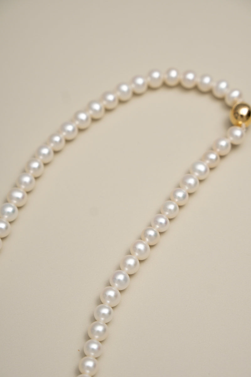 patchouli Fresh water pearl necklace 淡水パールネックレス1