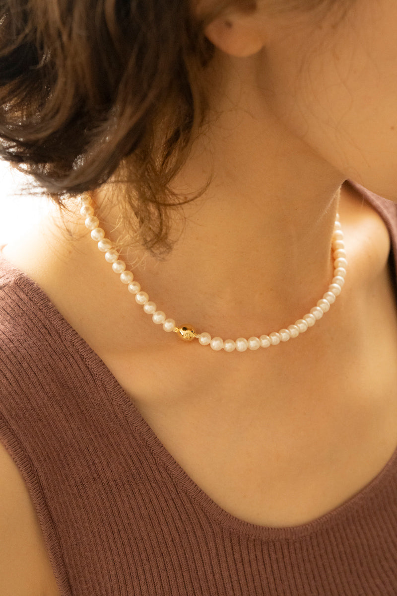 patchouli Fresh water pearl necklace 淡水パールネックレス