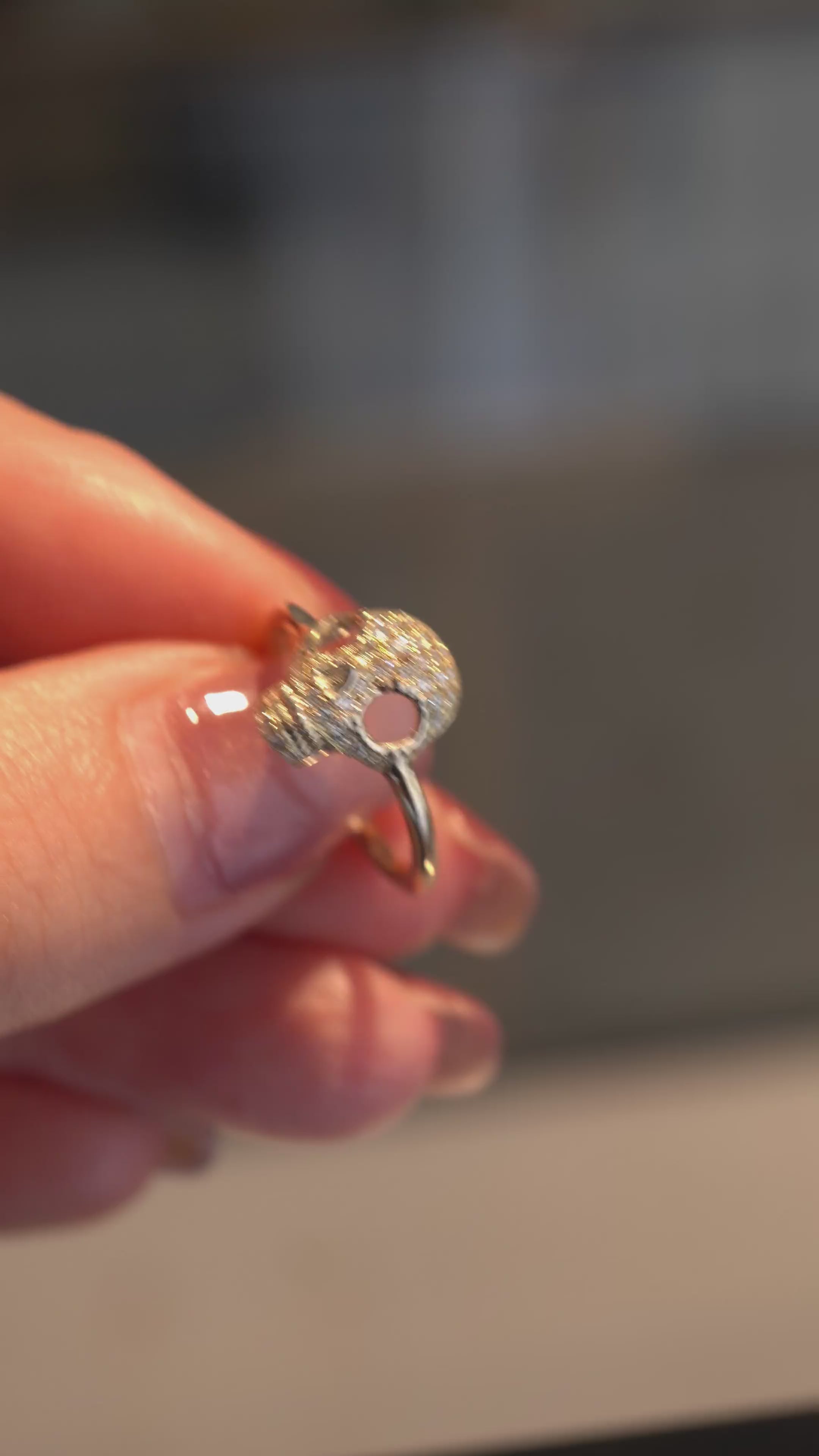 PALA パラ Sweet Sugar Skull Pave Diamond Pinky Ring シュガースカル