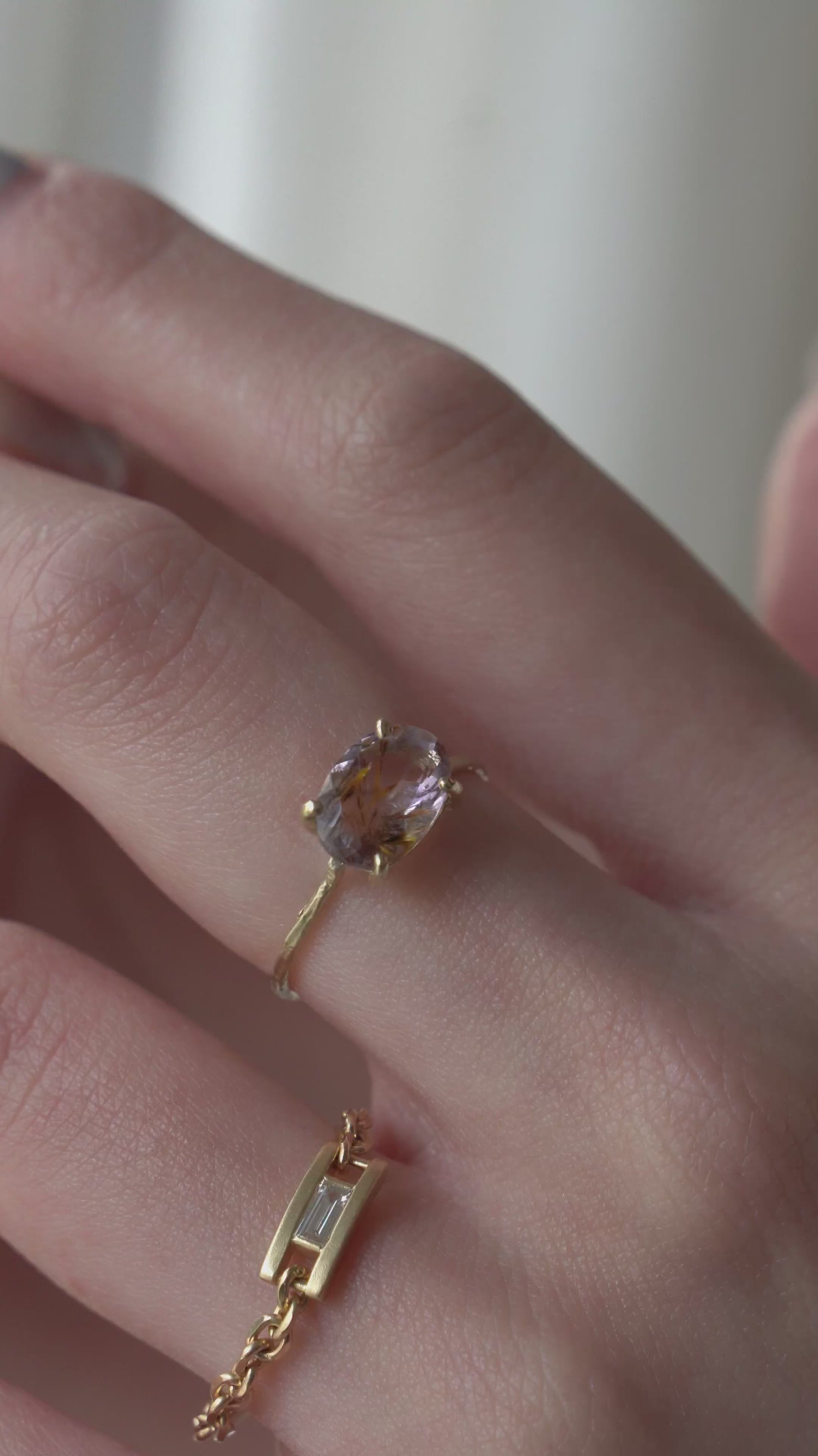 MONAKA jewellery Flat Super Seven Ring /K14