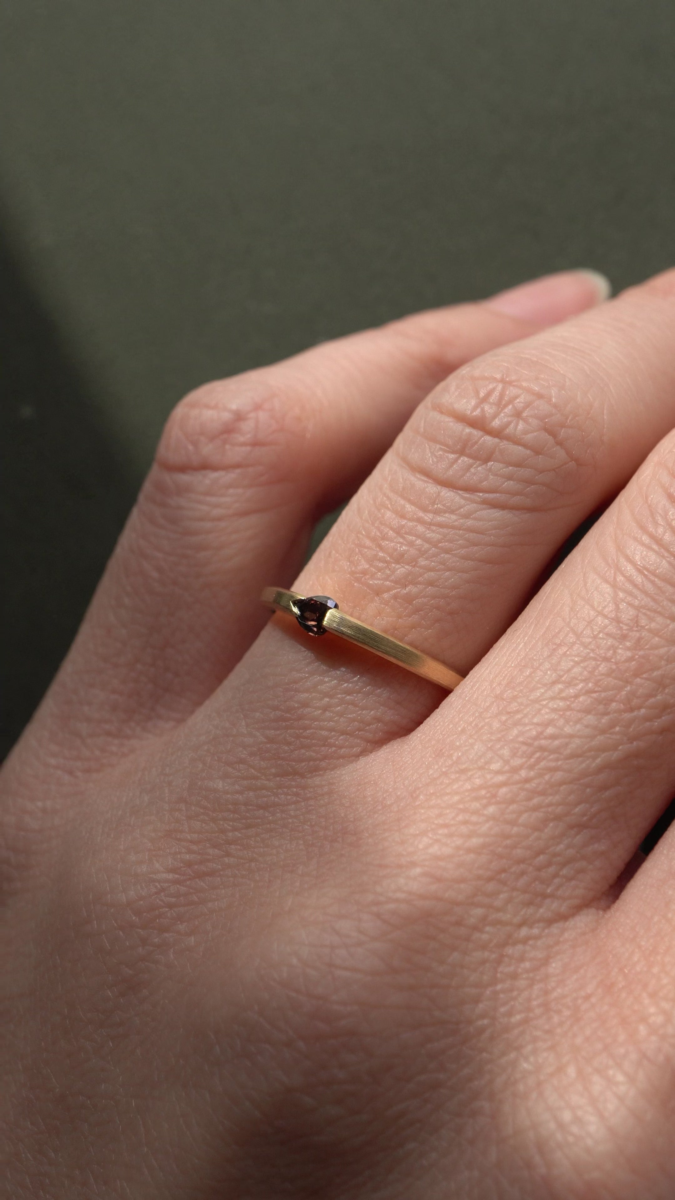 simmon Seta One-off Unite Ring シモン セータ ペアシェイプブラウン