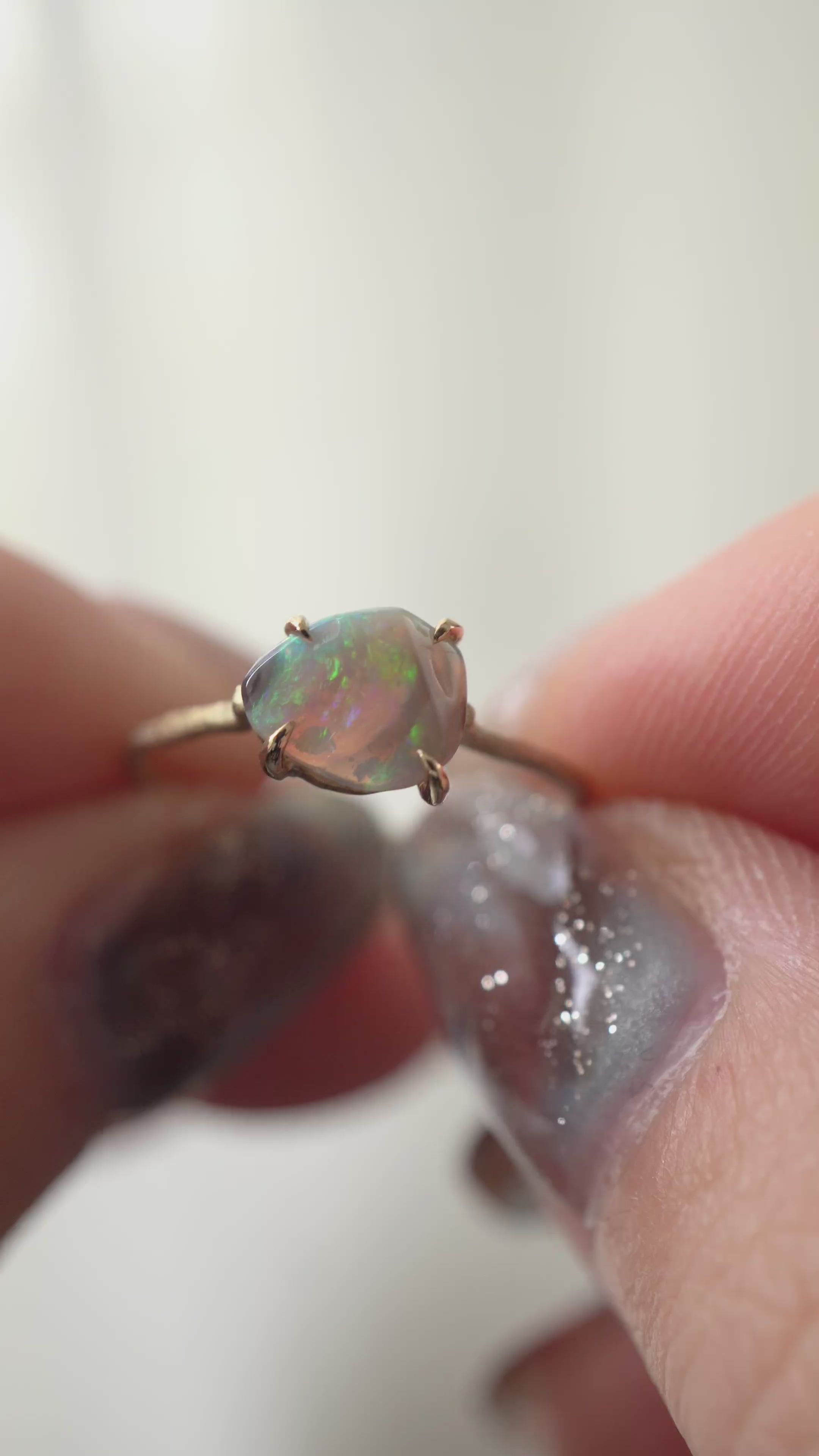 MONAKA jewellery Flat Opal モナカジュエリーオパールリング /K14