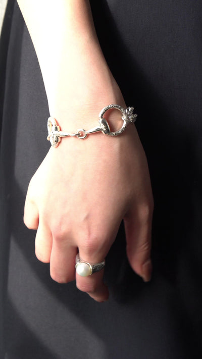 WAKAN SILVER SMITH ワカンシルバースミス Horse Bit Chain Bracelet L