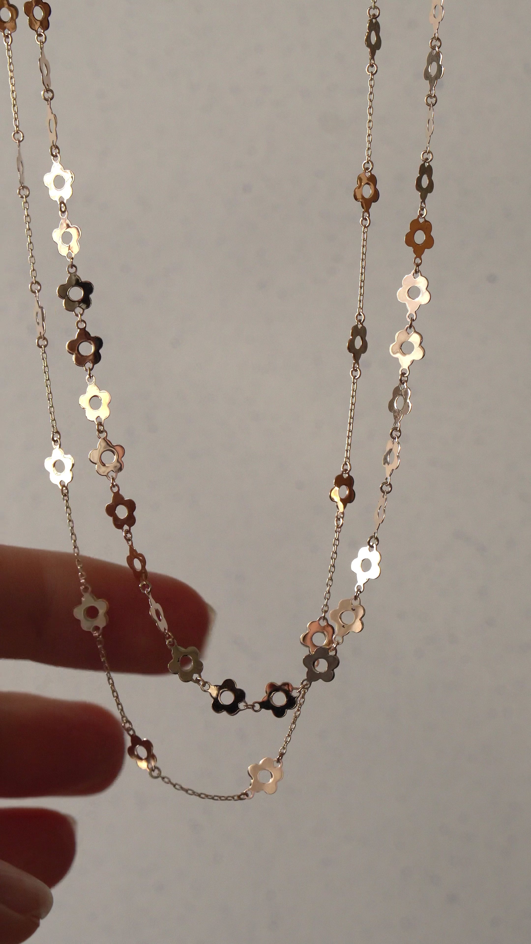 bohem Loop×Loop Flower Necklace A ボヘム フラワーネックレス /K10