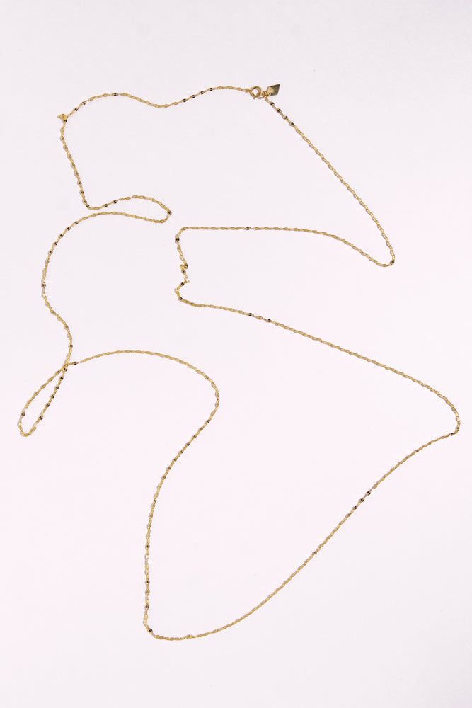 Rackets GOLD Dia LINE 3WAY NECKLACE 120cm
