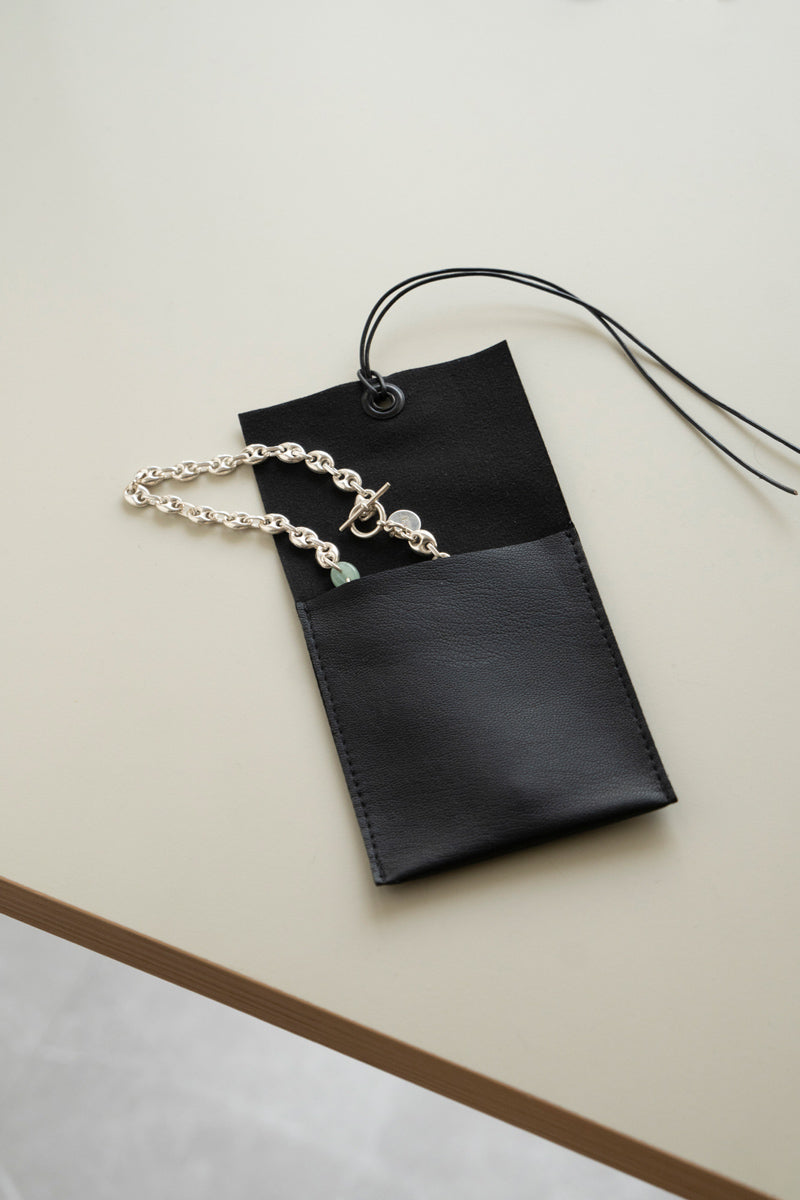 SASAI PROXY chain & aventurine necklace /silver