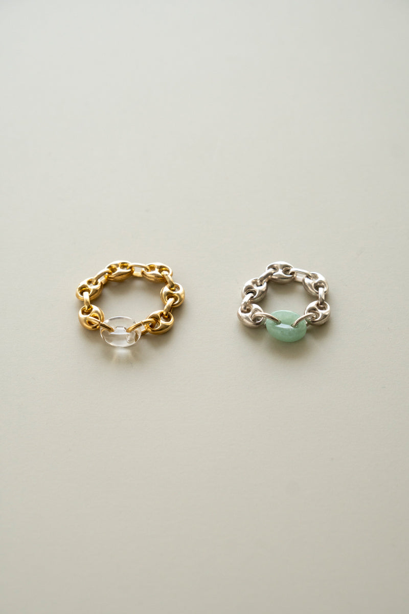 SASAI PROXY chain & crystal ring